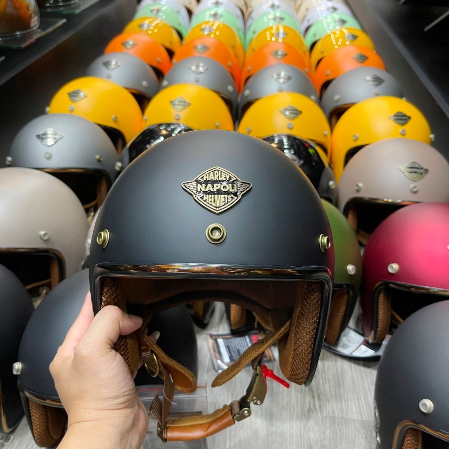 Mũ bảo hiểm 3/4 Napoli Sh Ruby New