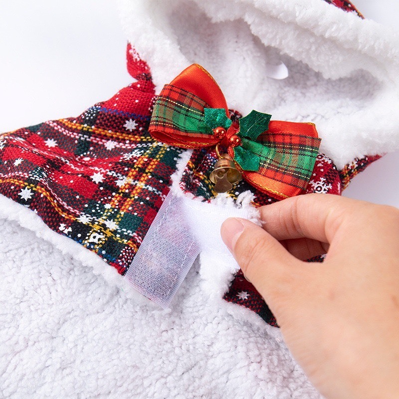 Áo choàng giáng sinh năm mới cho thú cưng, áo choàng noel cho chó mèo, đồ giáng sinh cho chó mèo