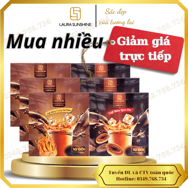 (Giảm giá) Combo Cà phê Nhật Kim Anh Laura Coffee _ Cafe Laura Sunshine