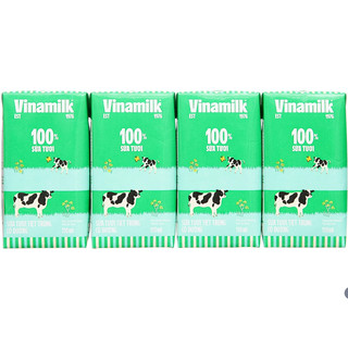 Lốc 4 HỘP SỮA TƯƠI TIỆT TRÙNG VINAMILK 100% CÓ ĐƯỜNG 110ML/180ML