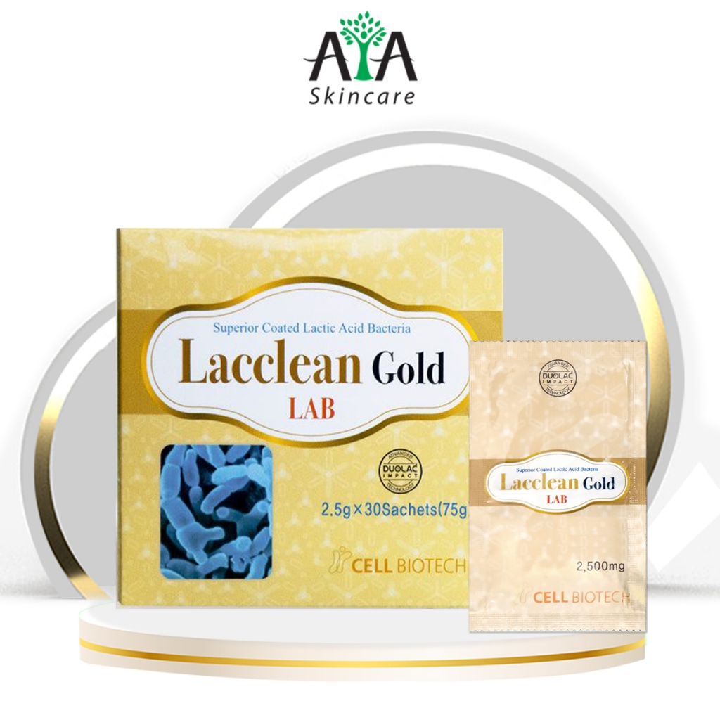 Men vi sinh LACCLEAN GOLD bổ sung lợi khuẩn hỗ trợ tiêu hoá đường ruột probiotics & prebiotic - Avaskinscare