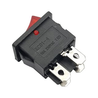 Công tắc bập bênh 4 chân có đèn KCD1-104
