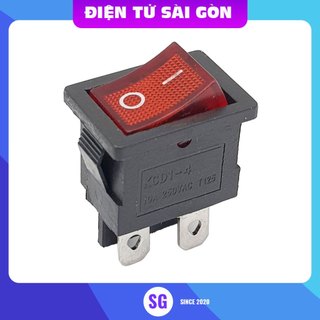 Công tắc bập bênh 4 chân có đèn kcd1-104