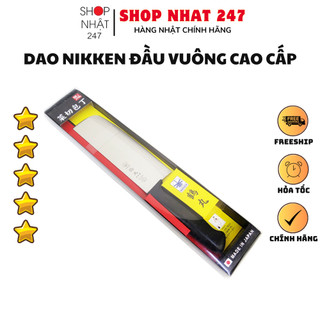 [Hỏa Tốc HN] Dao thép nhà bếp cao cấp Nikken đầu vuông Nội địa Nhật Bản