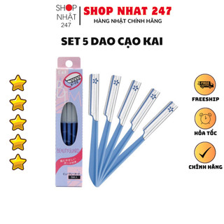 [Hỏa Tốc HN] Set 5 dao cạo lông mày KAI NỘI ĐỊA NHẬT BẢN