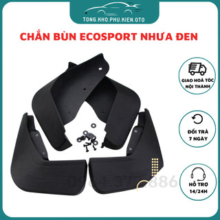 Bộ 4 chắn bùn bánh xe ford ecosport 2014-2022 nhựa đen dày cao cấp