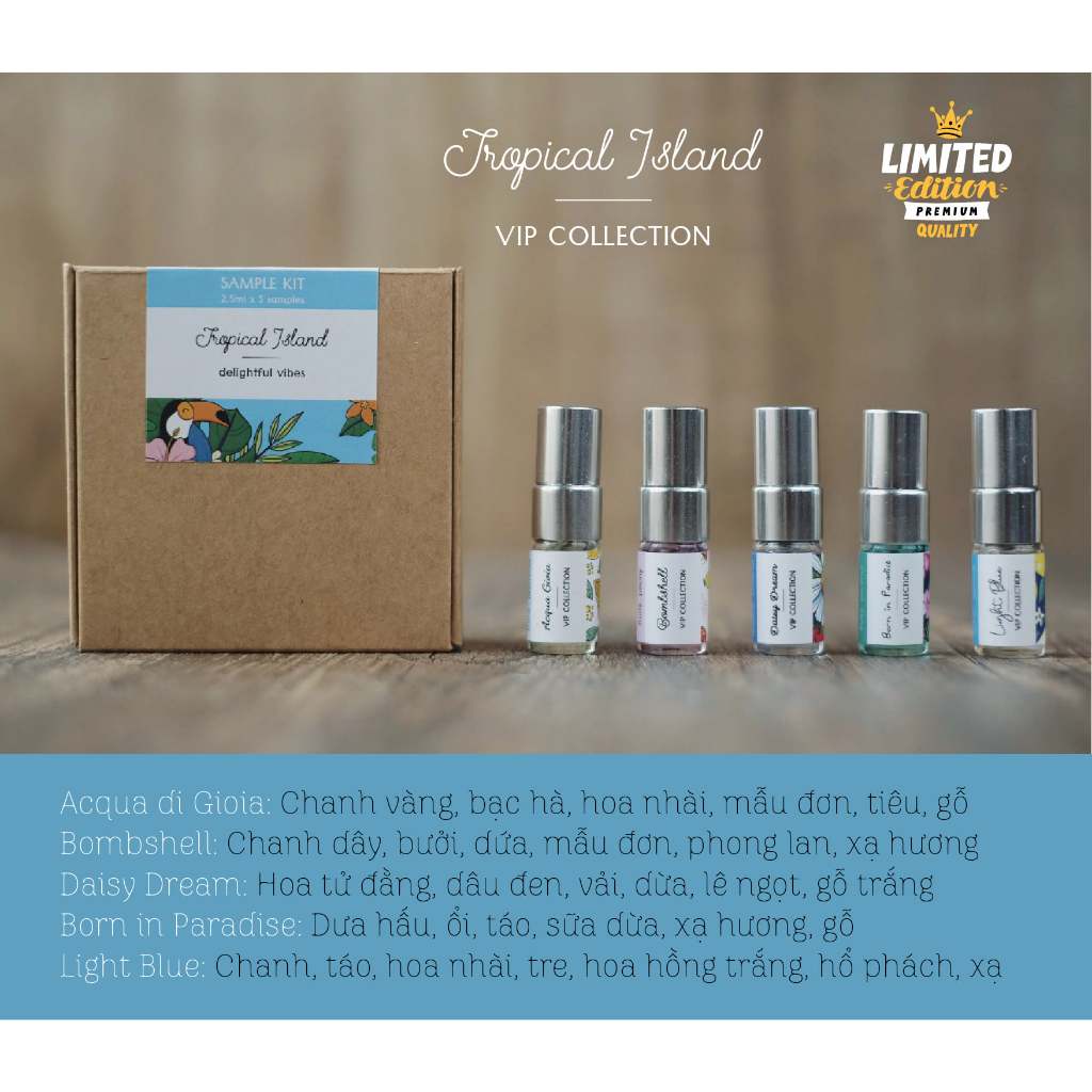 Tinh dầu nước hoa Pháp mini 2.5ml