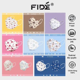 KHẨU TRANG FIDE chống nắng ,bụi, thiết kế thời trang nhiều màu lựa chọn ( 1 GÓI 10 CÁI )