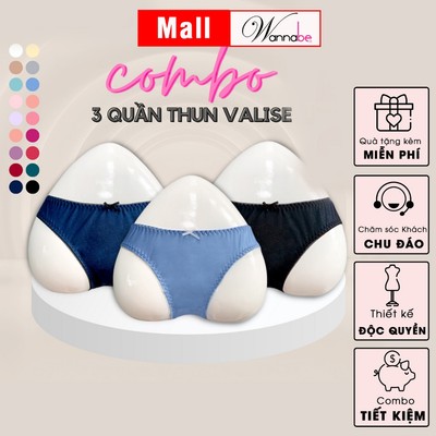 Combo Quần lót thun Valise WANNABE quần chíp tone trẻ trung đơn giản dễ mặc bao lâu cũ rất bền QLT02