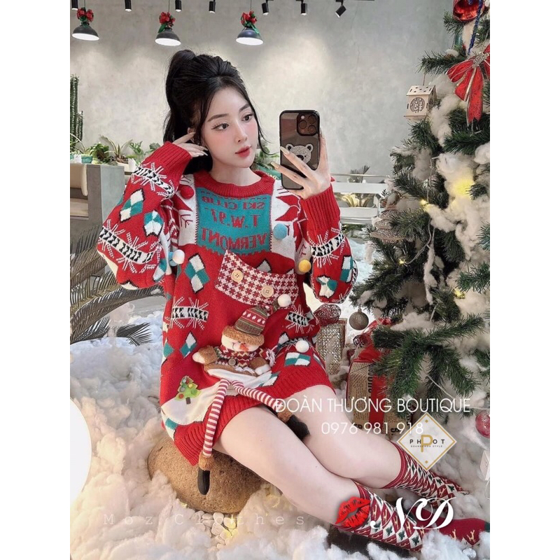 Áo len Noen hình nổi QCCC