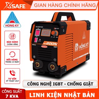 Máy hàn điện tử mini Hồng Ký HK200N Máy hàn que MMA Inverter 200 Ampe 220V, chức năng chống giật, bảo vệ quá tải, nhiệt