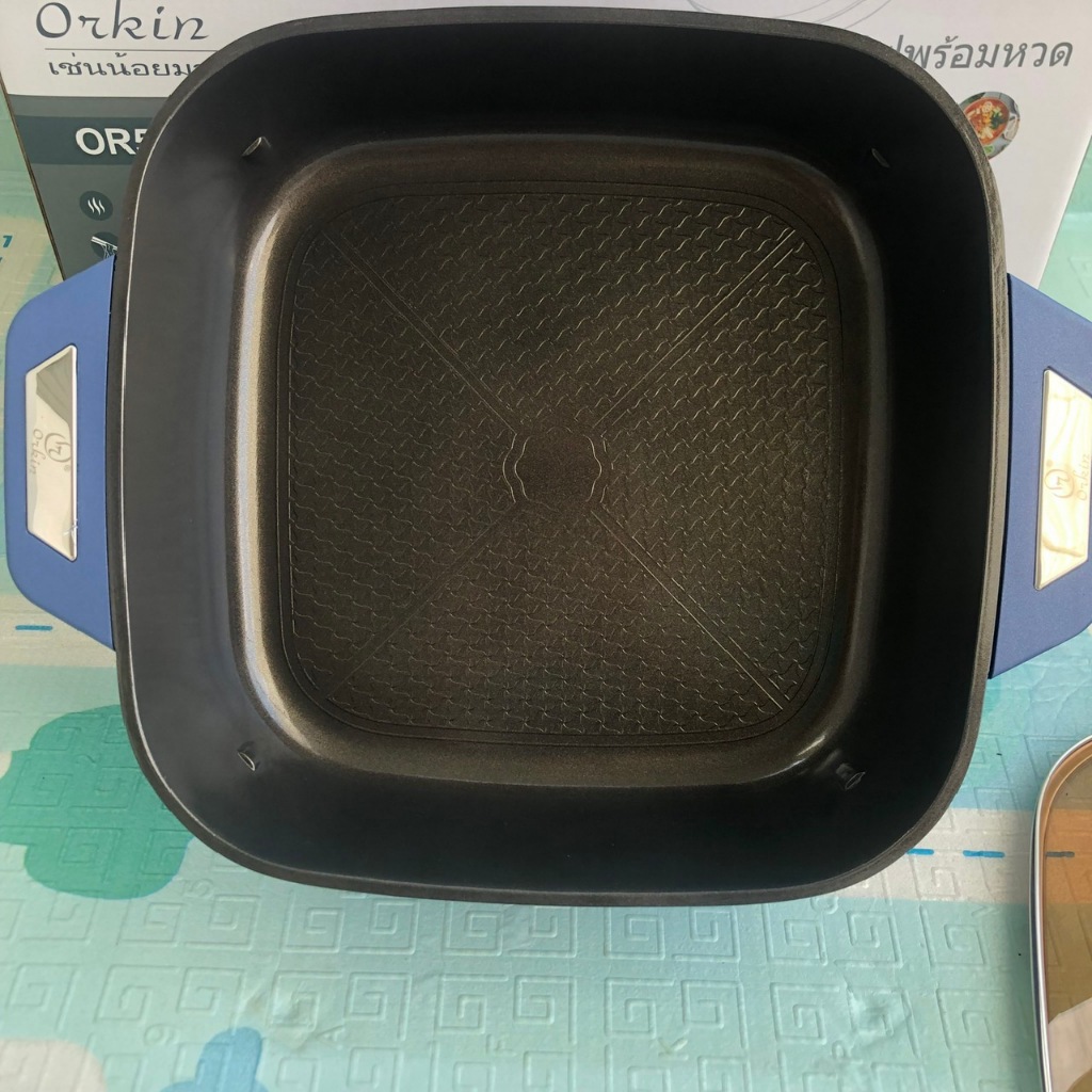 Nồi Lẩu Điện Đa Năng Orkin Thái Lan Tặng Kèm Xửng Hấp Siêu to Bảo Hành 12 Tháng Nấu được các món như Lẩu Chiên Xào Hấp