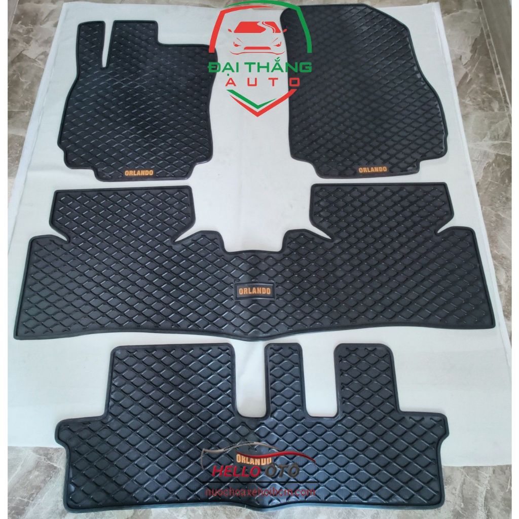 Thảm Lót Sàn Ô tô Cao Su 3D chevrolet orlando