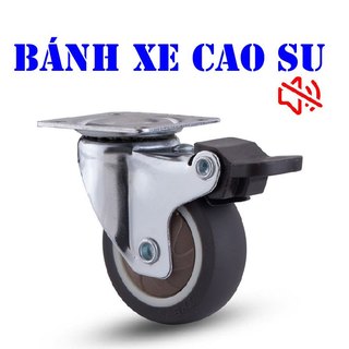Bánh xe cao su nhập xi ni ken cao cấp, bánh xe kệ cao cấp Nguyên Việt