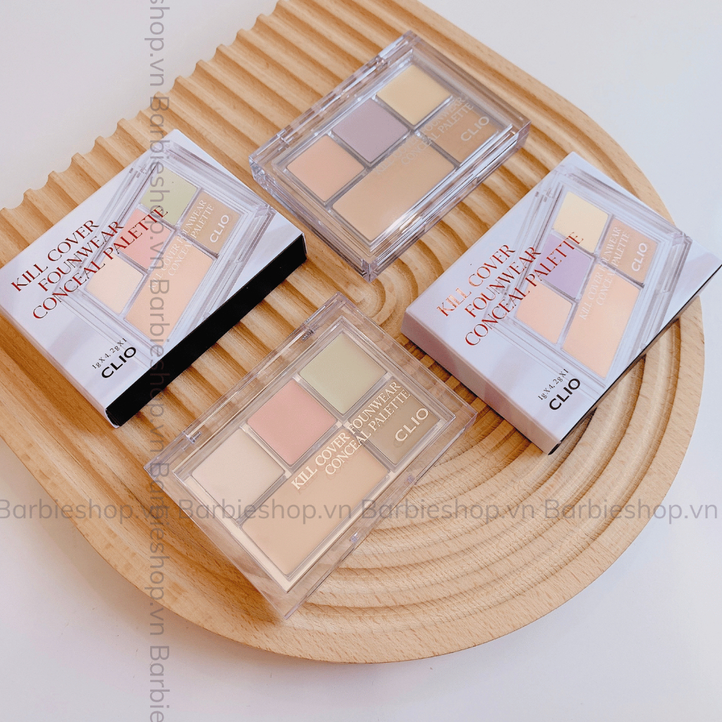 Che Khuyết Điểm - Triệt Sắc 5 Ô Clio Kill Cover Founwear Conceal Palette