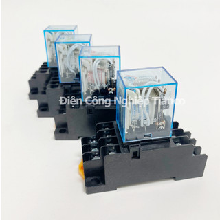 Rơ le trung gian MY4NJ Relay kiếng 14 chân AC380V AC220V, DC12V, DC24V