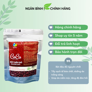 100gr Bột đậu đỏ nguyên chất dưỡng da trắng hồng, mềm mại