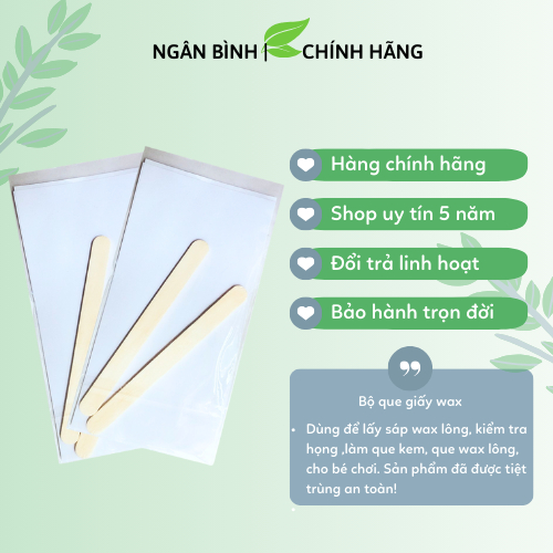 Que gạt và giấy wax lông