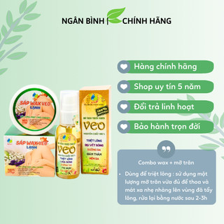 Combo triệt lông vĩnh viễn Wax + Mỡ Trăn