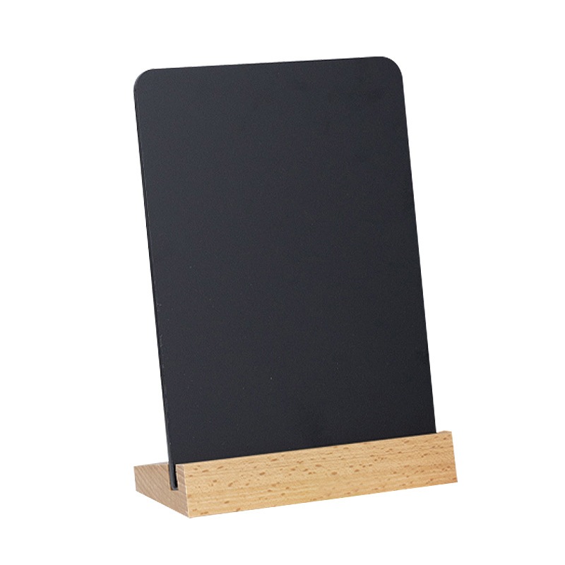 Bảng đen trang trí để bàn viết tay - Tặng kèm 8 bút màu siêu đẹp và khăn lau