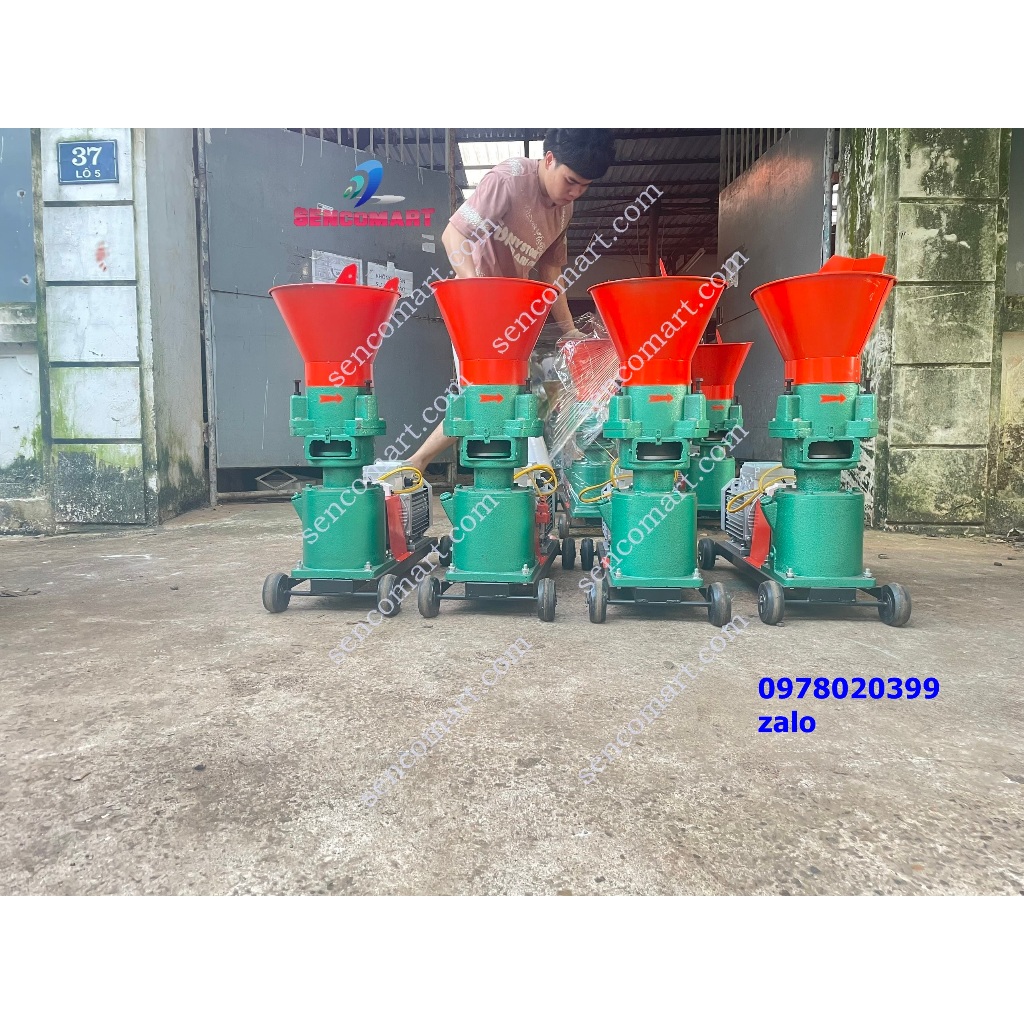 Máy ép cám viên 3 quả lô giá rẻ