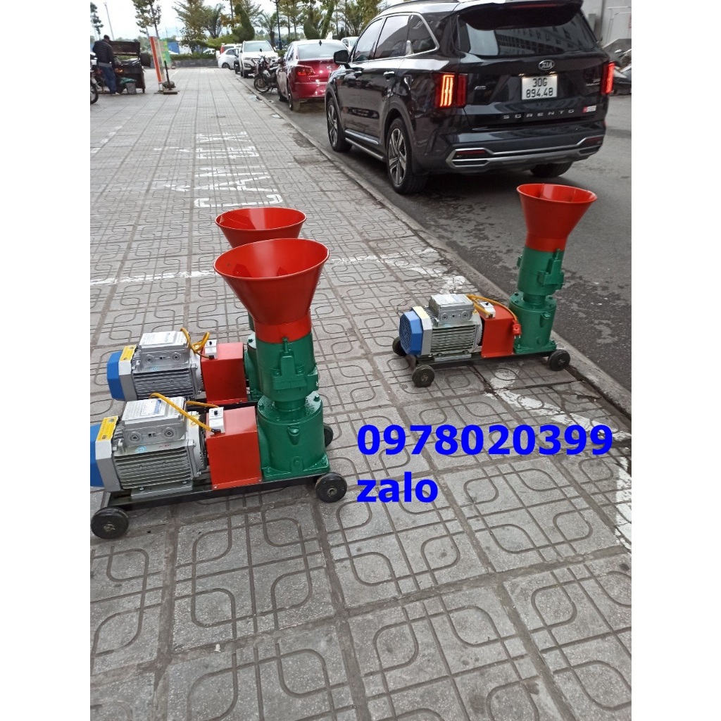 Máy ép cám viên 3 quả lô giá rẻ