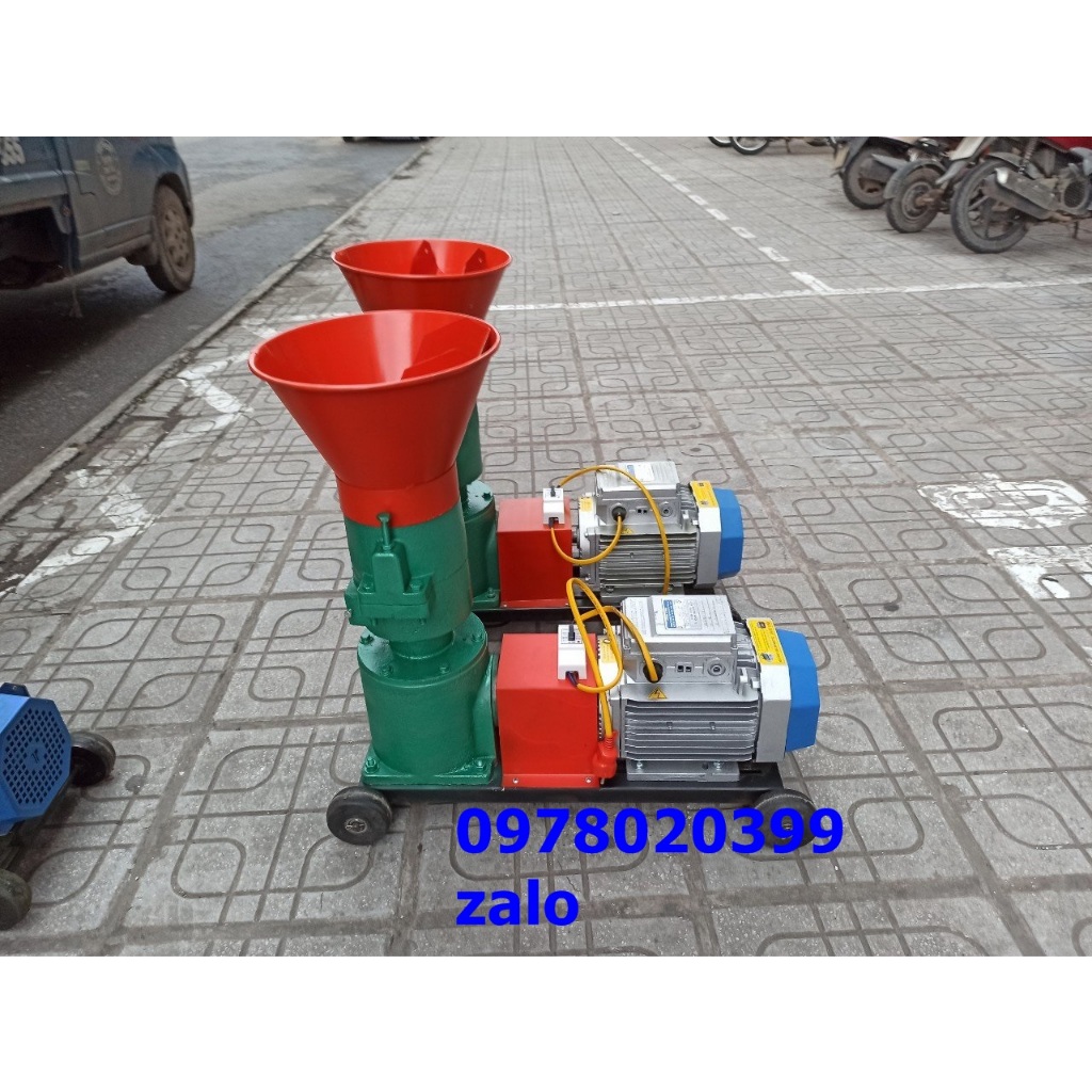 Máy ép cám viên 3 quả lô giá rẻ