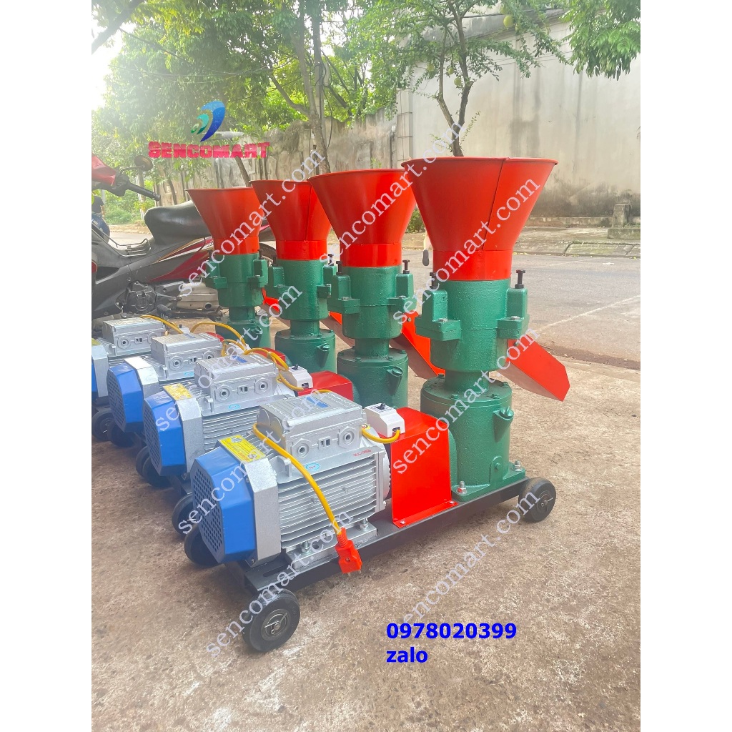 Máy ép cám viên 3 quả lô giá rẻ