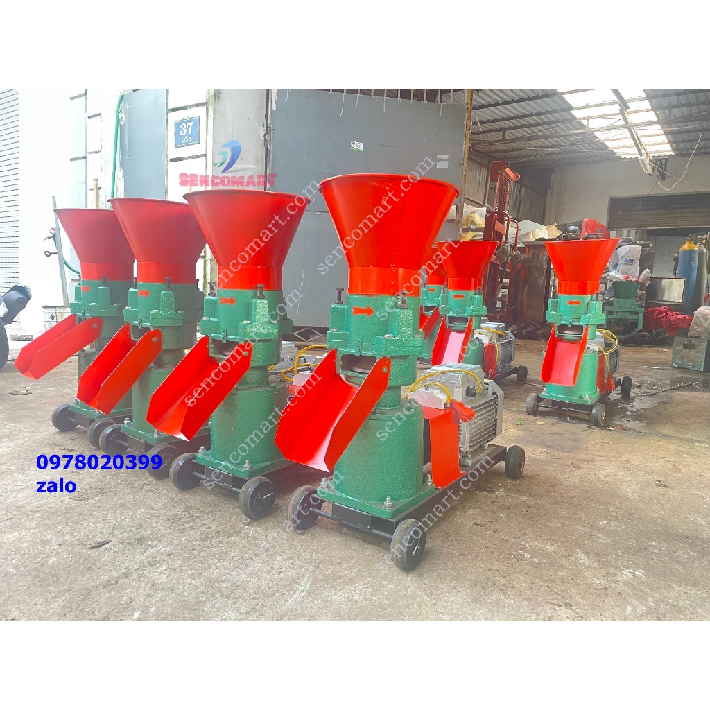 Máy ép cám viên 3 quả lô giá rẻ