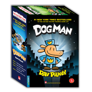 Sách - hộp dog man trọn bộ 4 tập