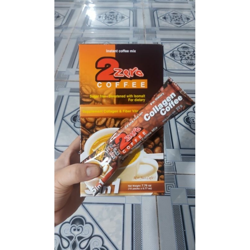 Thùng 10 hộp cà phê sữa collagen 2 zezo