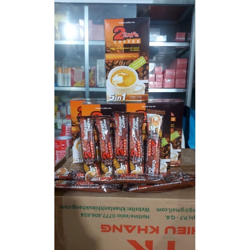 Thùng 10 hộp cà phê sữa collagen 2 zezo