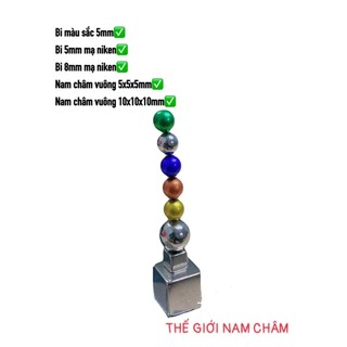 Nam châm bi vuông 5x5x5mm, 10x10x10mm, nam châm bi 5mm, 8mm, nam châm bi đồ chơi