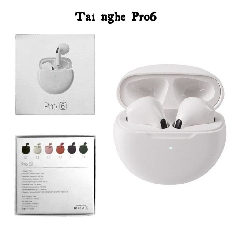 Tai Nghe bluetooth ko dây Mini Tws pro6 Cho Android Và IP oneshop0003