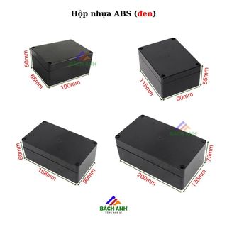 Hộp nhựa đen ABS chống nước