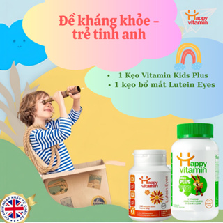COMBO 1 hộp kẹo dẻo vitamin tổng hợp cho bé KIDS PLUS tăng sức đề kháng và