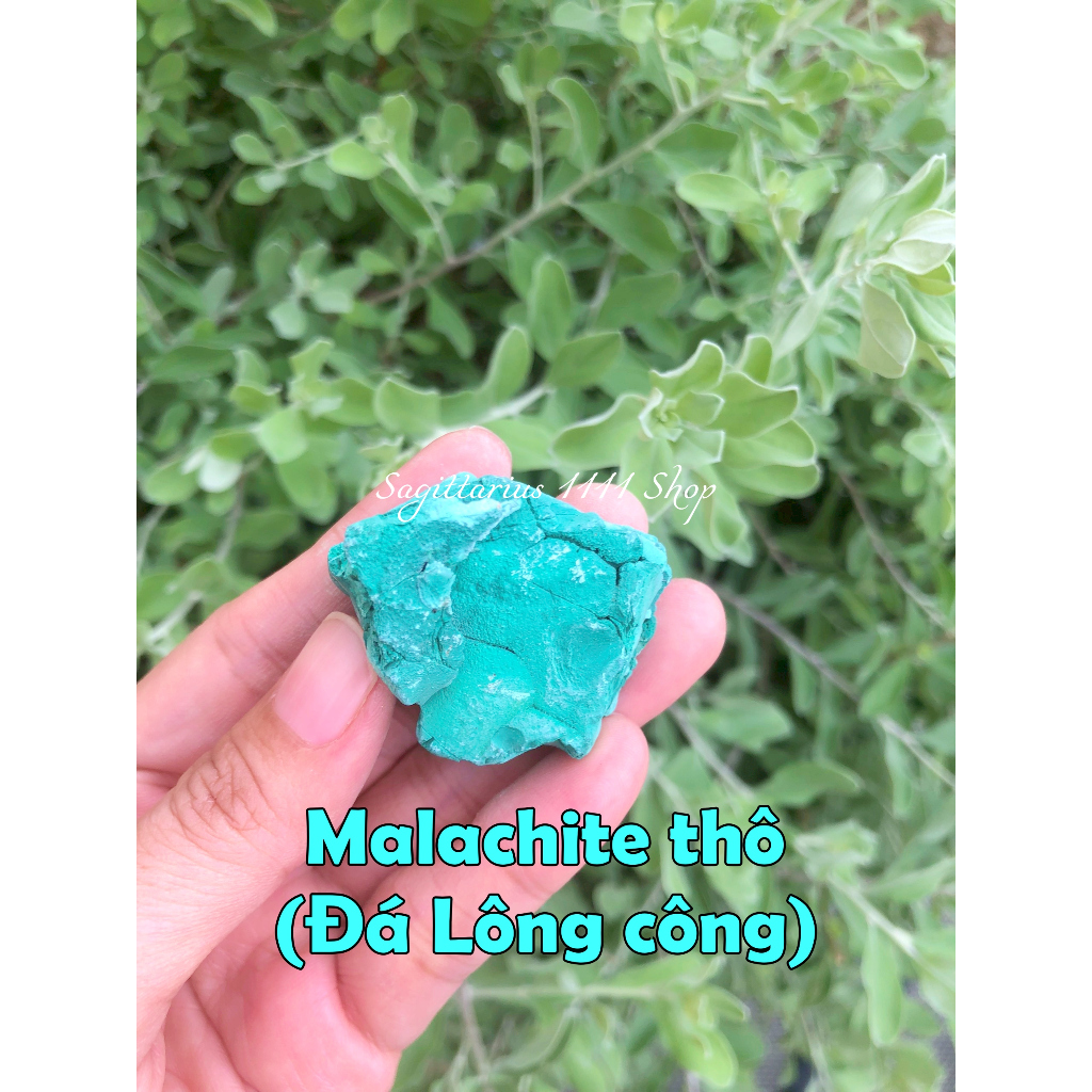 Đá Malachite thô mini