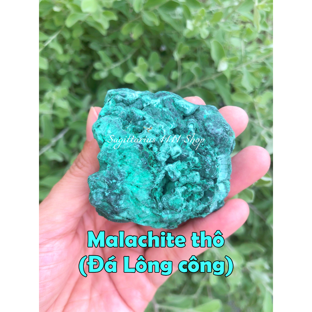 Đá Malachite thô mini