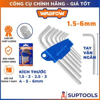 Bộ 7 chìa lục giác 1.5-6mm Wadfow WHK1671 Khóa lục giác mini nhỏ gọn tay cầm ngắn