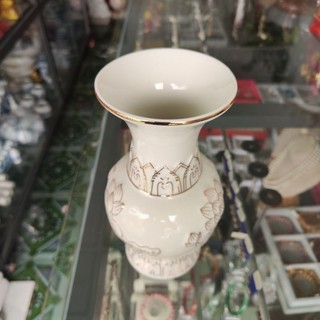 Bình Hoa Thờ Cúng Bạch Ngọc Sen Trắng