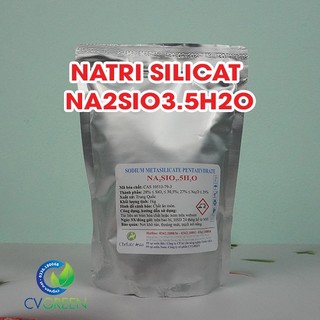 Natri silicat - NA2SIO3.5H2O - Sodium Metasilicate Pentahydrate - Phân Silic tan (gói 1kg)