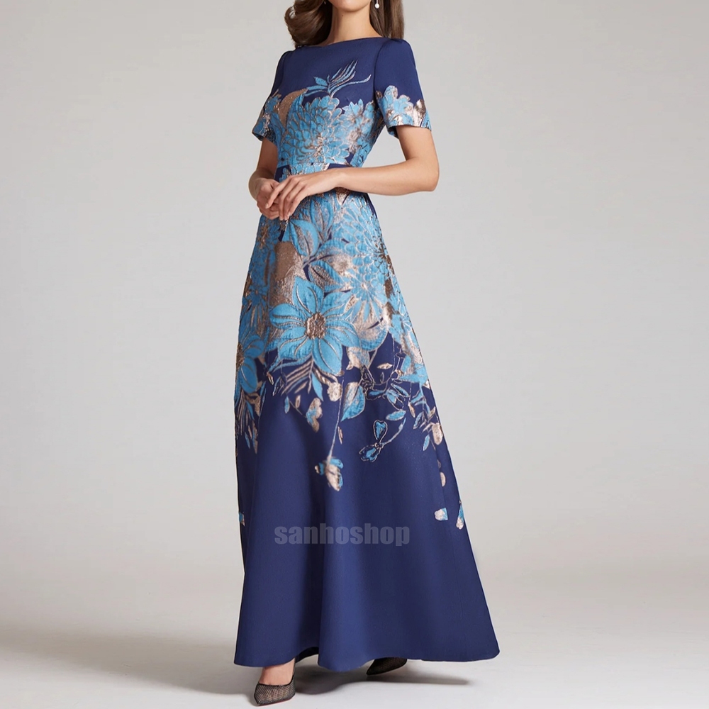 ĐẦM T4LB0T METALLIC PRINT FIT & FLARE