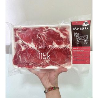 Bắp bò úc thái lát - nhúng lẩu, nướng - khay 500gr