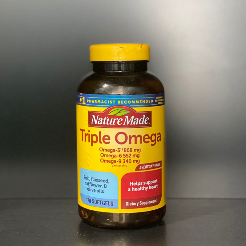 Viên uống omega 369 Mỹ Triple Omega 3 6 9 Nature Made 170 viên