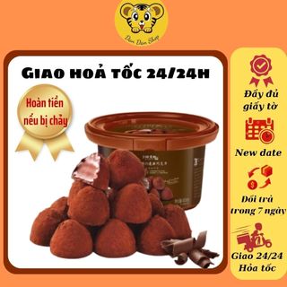 Socola nama, chocolate tươi phủ bột cacao hộp 408 gram khoảng 80 viên socola nguyên chất Dan Dan