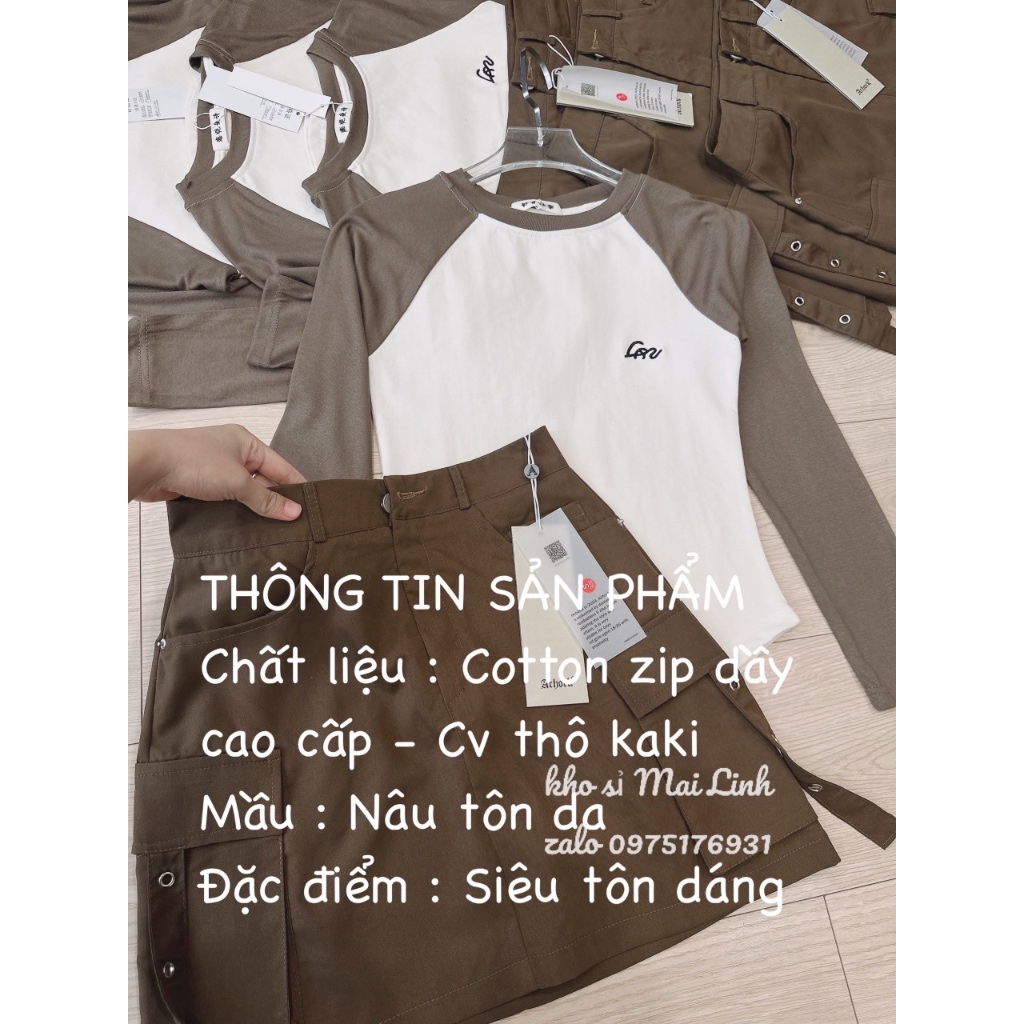 ⚡️BÁN SỈ⚡️SET094- SET CHÂN VÁY TÚI HỘP ÁO PHỐI 💎