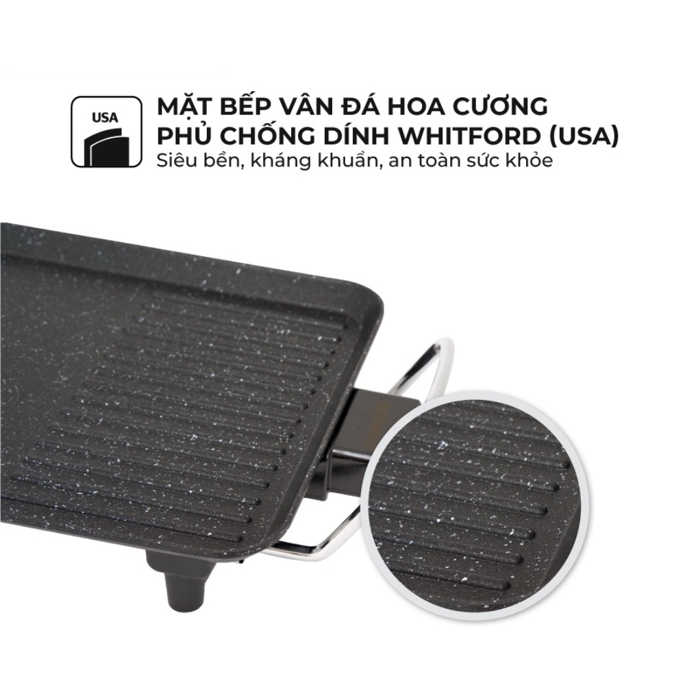 Bếp nướng điện không khói Sunhouse SHD 4607 chính hãng