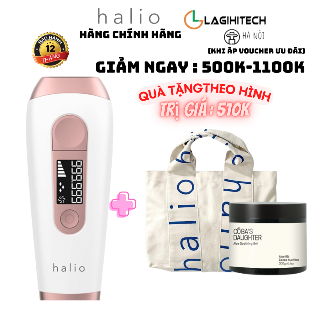 Máy Triệt Lông Cá Nhân Halio IPL Hair Removal Device Bảo Hành 12 Tháng - Hàng Chính Hãng