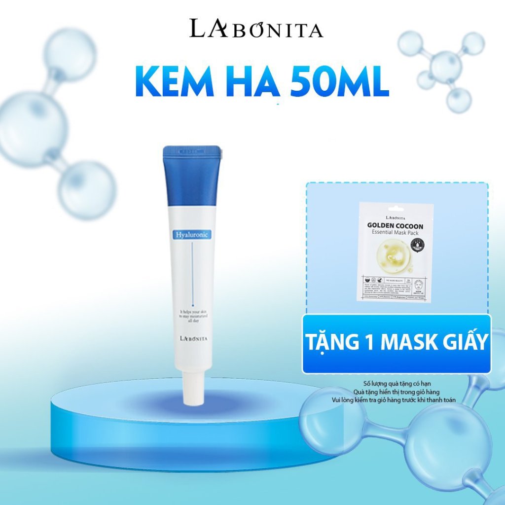 Kem HA dưỡng ẩm & tăng độ đàn hồi - LA BONITA Vital Hyaluronic Acid Cream 50ml