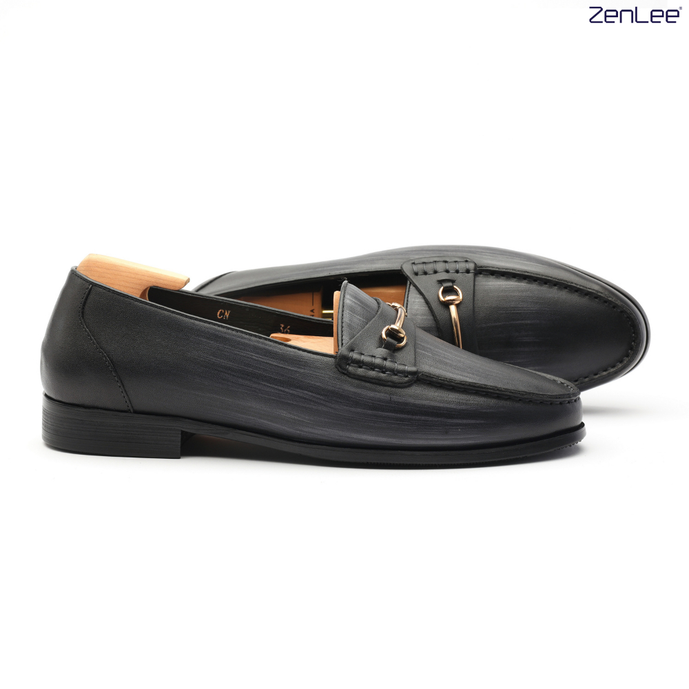 Giày lười da nam thủ công Patina ZENLEE LPX01 kiểu dáng Tassel Loafer, giày da bê cao cấp Italy bảo hành trọn đời